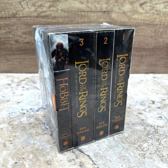 The Hobbit & The Lord of the Rings 4-Book Box Set by J.R.R. Tolkien Paperback - Picture 7 of 8